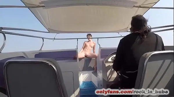 Fresh Getting fucked on a boat and cumwalking in front of the captain top Movies