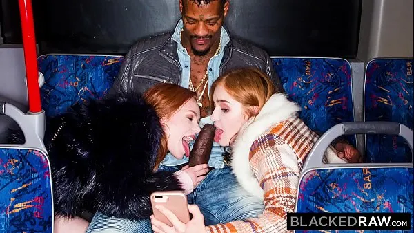 Fresh BLACKEDRAW Two Beauties Fuck Giant BBC On Bus top Movies