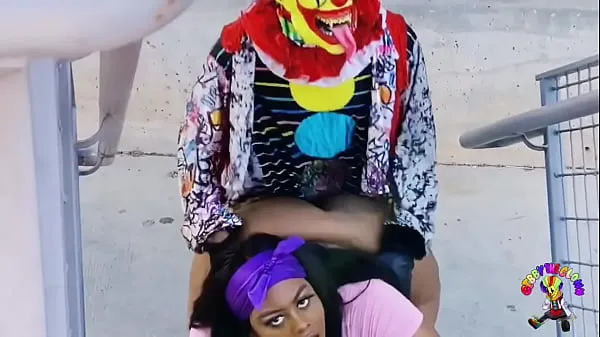 Fresh BBW gets banged on highway by a clown top Movies