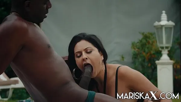 Fresh MARISKAX Mariska gets fucked by black cock outside top Movies
