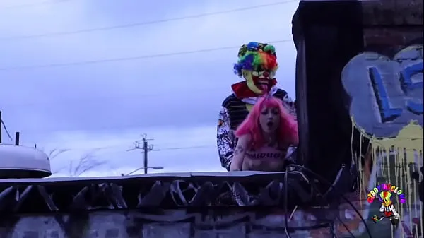 Fresh Fucking this gothic chick on the roof top Movies