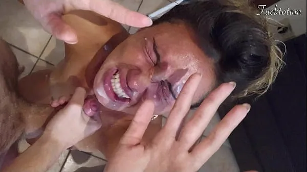 Fresh Girl orgasms multiple times and in all positions. (at 7.4, 22.4, 37.2). BLOWJOB FEET UP with epic huge facial as a REWARD - FRENCH audio top Movies
