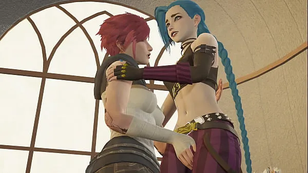 HoneySelect 2 - Arcane - Vi and Jinx Lesbian Sexأحدث الأفلام